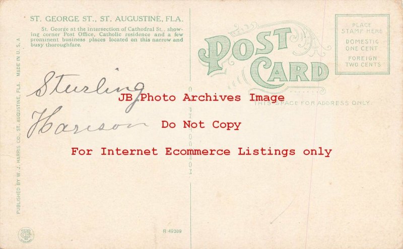 FL, Saint Augustine, Florida, St George Street, Curteich No R-49389