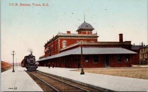 ICR Railway Station Truro NS Nova Scotia Train Depot c1915 Postcard H51 *as is