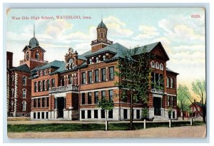 c1910's West Side High School Waterloo Iowa IA Unposted Antique Postcard 