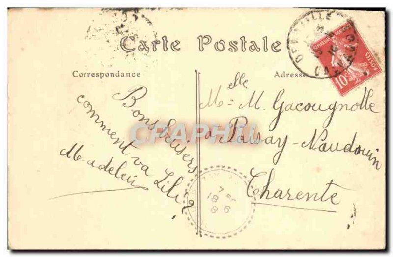 Old Postcard Deauville Fleurie Beach