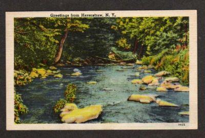 NY Greetings from HAVERSTRAW NEW YORK Postcard PC