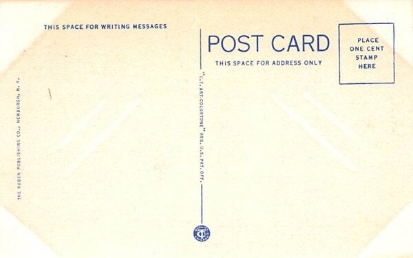 Rustic Bridge Newburgh, New York Postcard