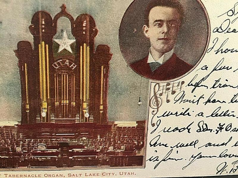 Postcard Great Tabernacle  Organ, Salt lake City, UT.    U9