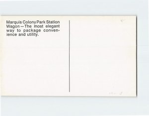 Postcard Marquis Password for Elegance 1970 Colony Park Station Wagon Mercury