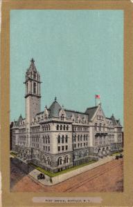 BUFFALO NEW YORK POST OFFICE~ULLMANS GOLD (GILT) BORDER PUBL POSTCARD 1900s