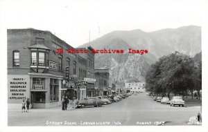 WA, Leavenworth, Washington, RPPC, Street Scene, Business Section, Ellis 2578