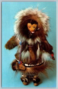 Sheldon Jackson College Museum  Athabascan Doll   Sitka Alaska    Postcard