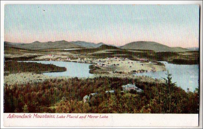 NY - Lake Placid & Mirror Lake, Adirondack Mts