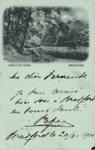 PC UK, BRADFORD, CHELLOW DEAN, Vintage COURT SIZE Postcard (b44687)