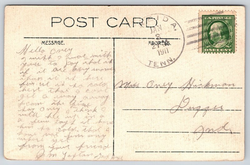 Yellowstone Park Montana~Grand Canyon Hotel~1911 Sepia Haynes Photo Postcard