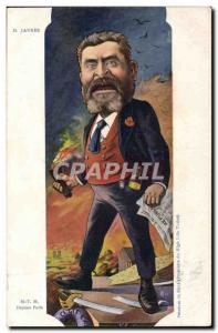 Old Postcard Political Satirical Jaures