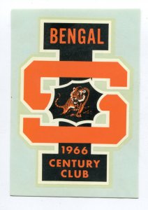 Bengal Tigers 1966 Century Club Idaho State University Collegiate Decal NOS