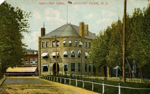 NJ - Asbury Park. Post Office, Dirt Street