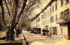 France - Annot. Platanes Boulevard