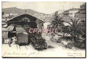 Old Postcard Cannes Train Station
