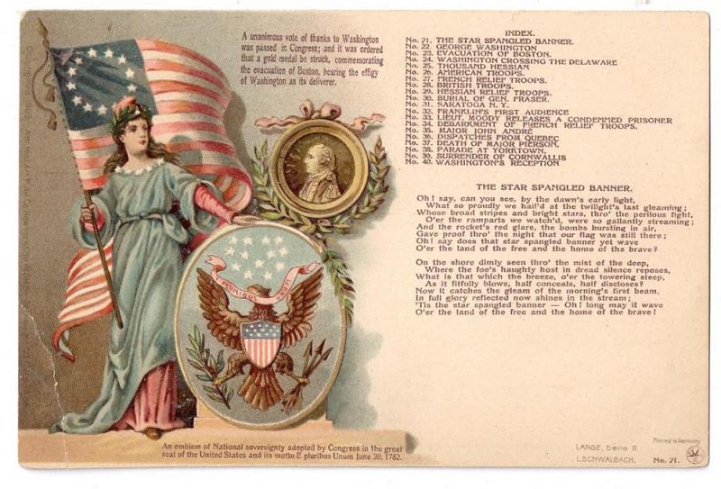 Patriotic Colonial Heroes #21 Schwalbach Index 1903 PMC