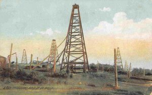 Oil Well Rich Field 1910c postcard