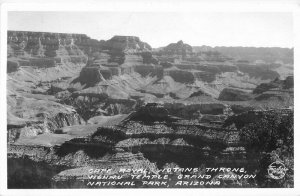 Cape Royal Wotans Throne Grand Canyon Arizona Frasher RPPC Photo Postcard 12940