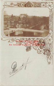 Netherlands, Amsterdam, RPPC, Residential Canal, Photo