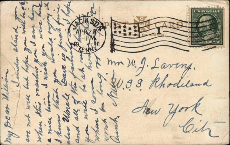 Jackson TN Electro-Chalebeate Well c1910 Postcard