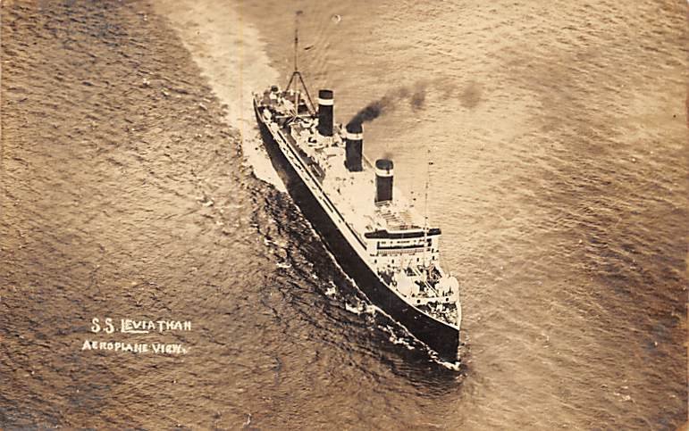 SS Leviathan United States Line Real Photo 1924 