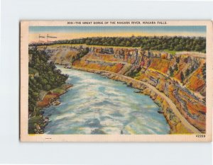 Postcard The Great Gorge Of The Niagara River, Niagara Falls