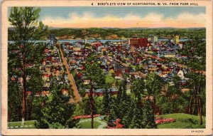 West Virginia Huntington Birds Eye View From Park Hill 1939 Curteich