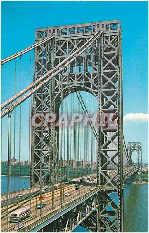 Modern Postcard George Washington Bridge It Connects New York and New Jersey