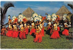 DANCERS OF TAHITI South Seas Costumes Hawaii 1982 4x6 Chrome Vintage Postcard