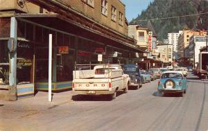 franklin street juneau alaska L4476 vintage postcard