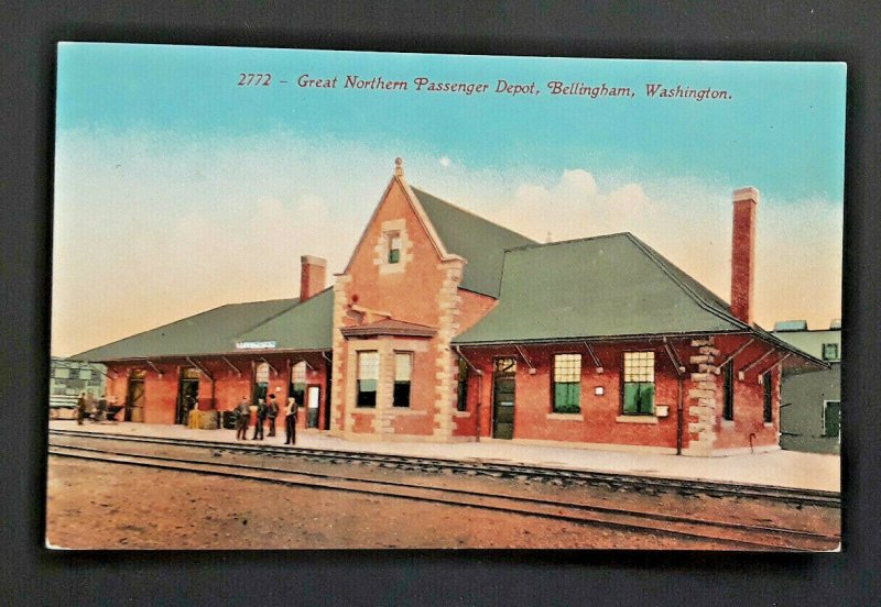 Mint Vintage Charlotte NC Southern Railroad Passenger Station Postcard