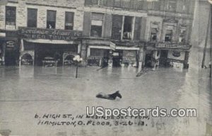 High Street, Business Section, Flood 3-26-13 - Hamilton, Ohio