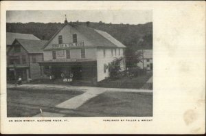 Saxtons River VT Main St. Fuller & Wright Stoves Store 1905 Postcard