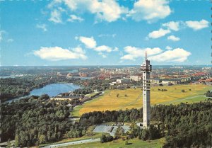B108462 Sweden Stockholm Air Panorama Kaknas Tower Tour real photo uk