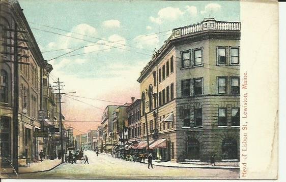 Lewiston, Maine, Head Of Lisbon Street   DB