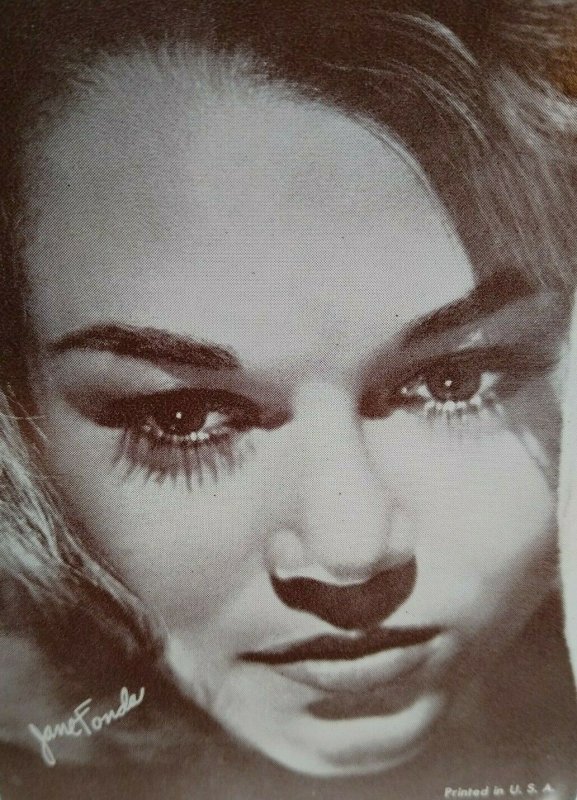 Jane Fonda Sexy Close Up Postcard Unused Vintage American Actress NOS Unused