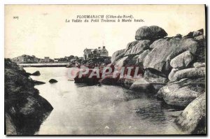 Postcard Old Ploumanach North Cotes La Vallee du Petit Trolerou has high Maree