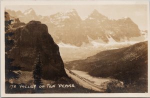 Byron Harmon #178 Valley of Ten Peaks Alberta AB Unused Real Photo Postcard G76