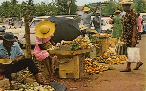 Roadside Vegetable Market Bridgetown Barbados West Indies Unused 