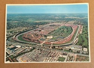 POSTCARD UNUSED - AIR VIEW OF INDIANAPOLIS MOTOR SPEEDWAY, INDIANAPOLIS, INDIANA