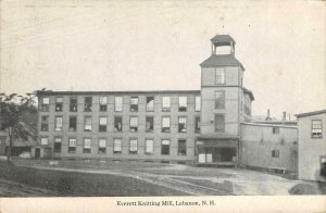 Everett Knitting Mill, Lebanon, New Hampshire Grafton Co c1910s Vintage Postcard