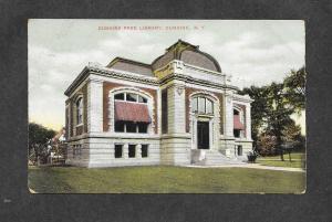 1910 Postcard Dunkirk Library Dunkirk NY!