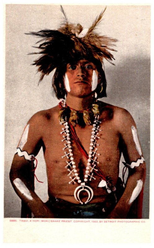 Taqui , A Hopi Snake Preist ( Moki)  Indian