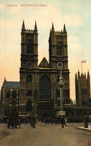 Vintage Postcard 1910's Westminster Abbey London England UK