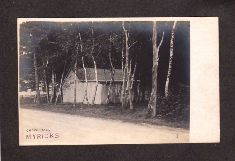 MA Grove Hall Myricks Berkley ??  Massachusetts RPPC Real Photo Postcard Mass