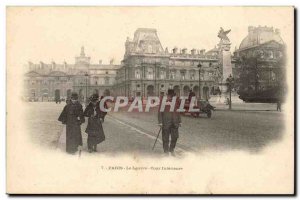 Paris Old Postcard The Louvre Inner Court