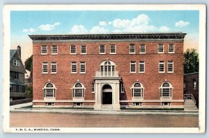 Winsted Connecticut Postcard YMCA Exterior Building View c1910 Vintage Antique