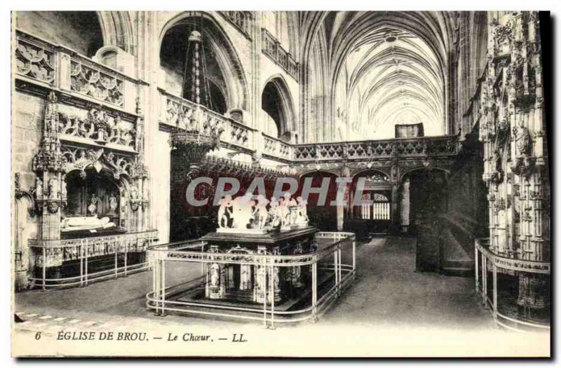 Postcard Ancient Church Of Brou Chorus