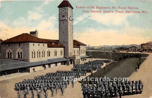 Return of 5th Regiment in Baltimore, Maryland