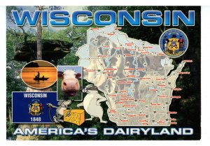 WI - Wisconsin Map & Highlights   (continental size)